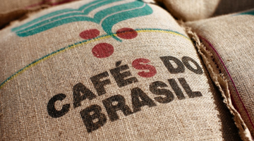 Coffee production in Brazil including Rainforest Alliance certified farms