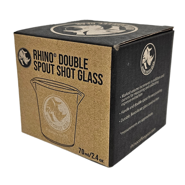 Rhino Double Spout Espresso Shot Glass