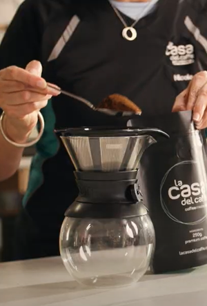 Fresh ground coffee for pour over, plunger and filter brewing
