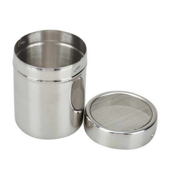 Stainless Steel chocolate shaker for cappuccino topping