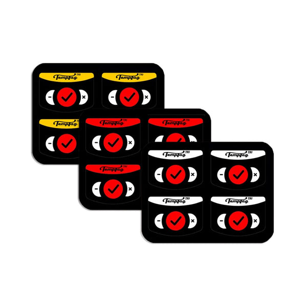 12 Temptag Tri stickers. Proudly designed and made in Australia.