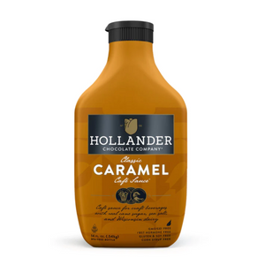 Hollander classic café-style Caramel sauce is made with real cane sugar, sea salt, and natural flavour