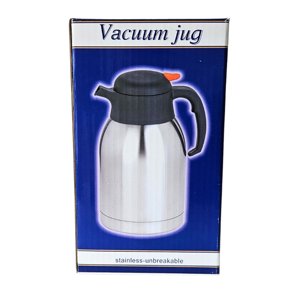 Vacuum insulated stainless steel jug for coffee, tea, cold drinks, capacity 2lt