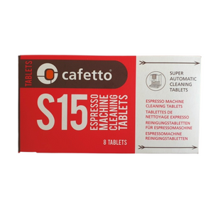 Cafetto S15 espresso machine cleaning tablets, automatic and group handle, made in Australia
