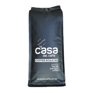 la Casa del Caffe's Italian Blend is a strong and pure Italian style coffee.